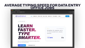 Average Typing Speed for Data Entry / Office Jobs