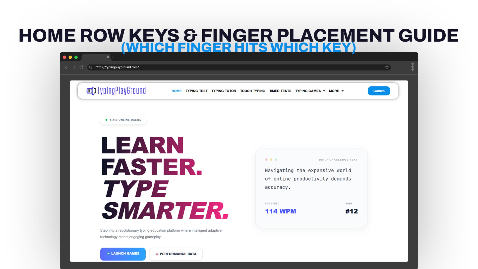 Home Row Keys & Finger Placement Guide (Which Finger Hits Which Key)